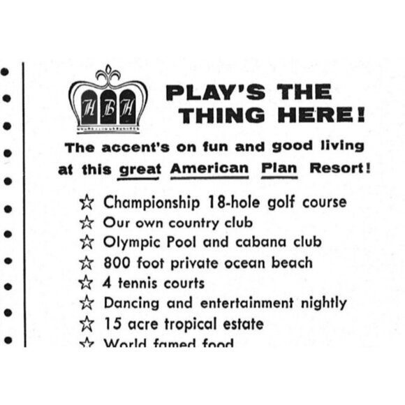 Hollywood Beach Hotel Resorts Florida 1950s Vintage Print Ad - Picture 3 of 4